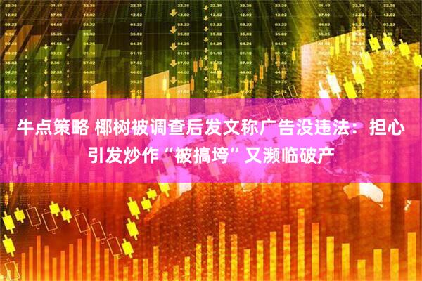牛点策略 椰树被调查后发文称广告没违法：担心引发炒作“被搞垮”又濒临破产